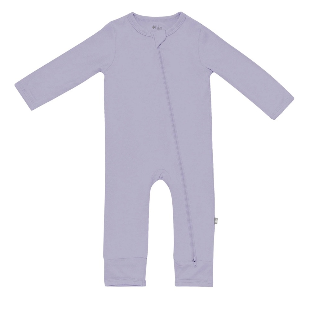 Kyte Baby Zippered Romper in Taro